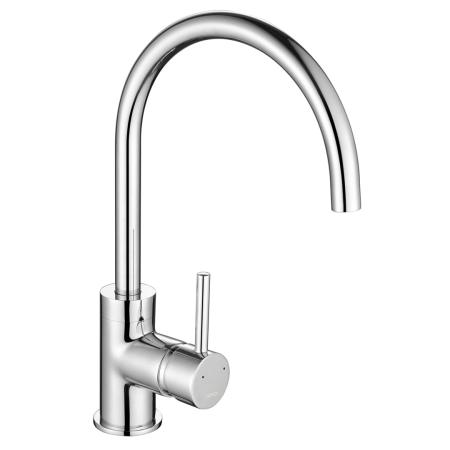 The 1810 Company Courbe Curved Spout Kitchen Sink Mixer Tap - Chrome QFIT
