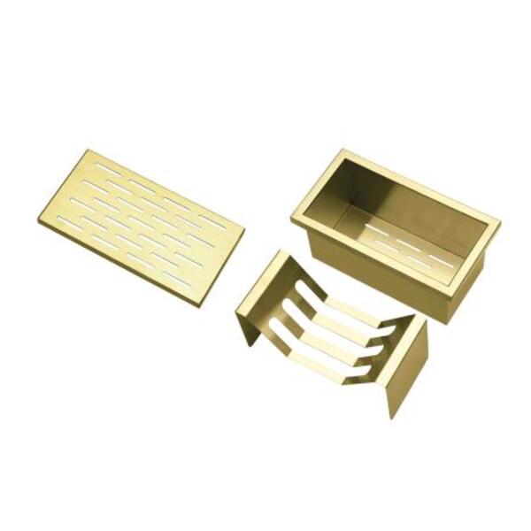 The 1810 Company - Accessory Channel Pack Gold Brass (Glass Drainer, Colander, Dish Rack)
