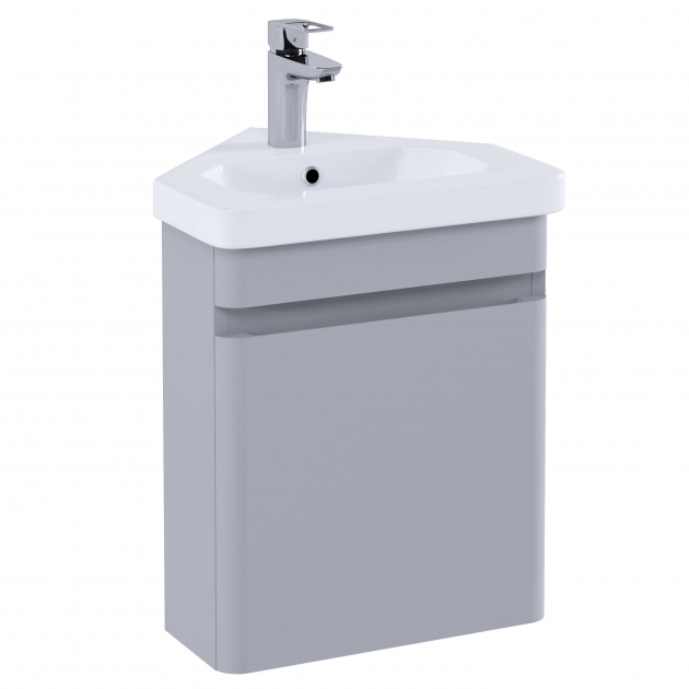RAK Ceramics Resort 450mm Corner Basin Unit – Matt Stone