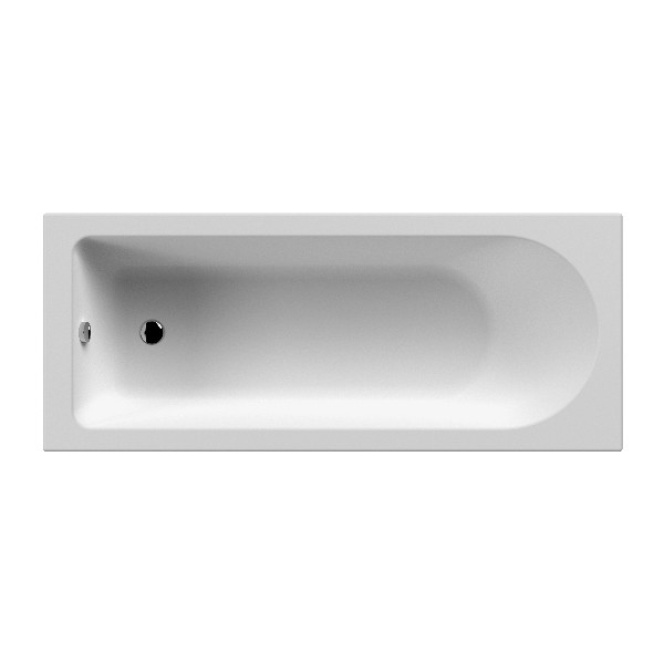 Nuie Barmby Standard Single Ended Bath 1700Mm x 750Mm - White Contemporary