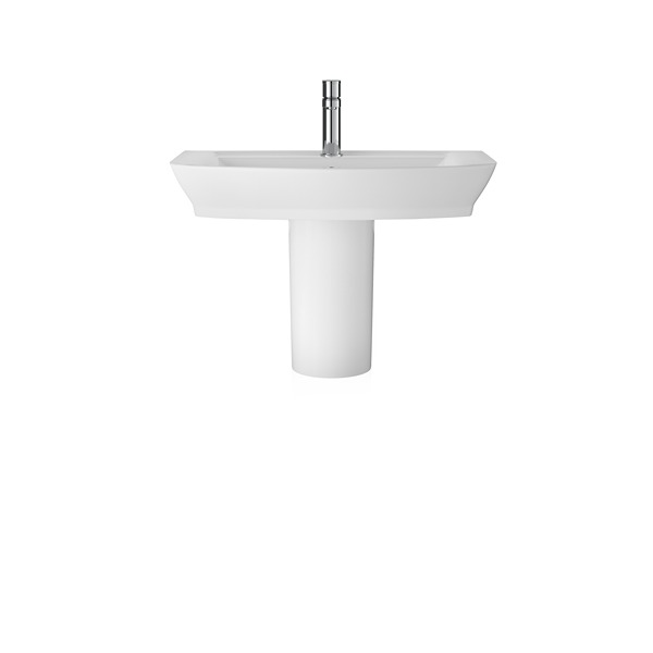 Hudson Reed Maya 850mm Basin & Semi Pedestal 850 x 450mm White
